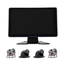 9" Monitor DVR Driving Video Recorder Touch Screen for RV Truck Bus + 4Pcs Rear View Backup Camera Fedex Express