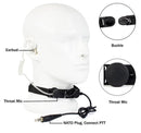Throat Mic Microphone Headset Fit for TK3200 TK3207 TK3160 BaoFeng UV5R UV-82