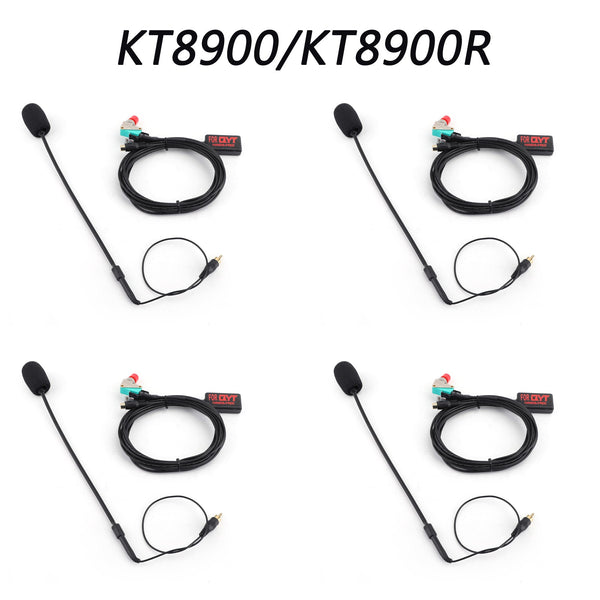 4x Mini Car Radio Finger Big PTT Handsfree Microphone for QYT KT8900 KT8900R