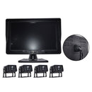 10.1" Monitor DVR Driving Video Recorder Key Press for RV Truck Bus + 4Pcs Rear View Backup Camera Fedex Express