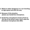 1Pcs 8Pin Hands-Free Car Microphone For ICOM IC2200H IC2720 IC2820 Vehicle Radio