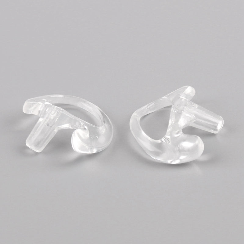 5Pair L Silicone Soft Earplug Earbud For Covert Acoustic Tube Earpiece White