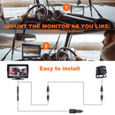 7 " Monitor DVR Driving Video Recorder with Car Charger for RV Truck Bus + Rear View Backup Camera
