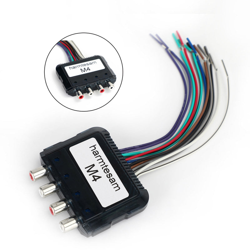 Subwoofer 4Channel High To Low Audio Converter With Power Amplifier Control Wire