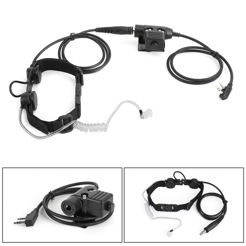 Throat Mic Microphone Headset Fit for TK3200 TK3207 TK3160 BaoFeng UV5R UV-82