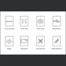 Automatic USB Laser Scan Barcode Scanner 2 In 1 1D+2D Code Reader Gun with Stand