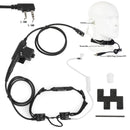 Throat Mic Microphone Headset Fit for TK3200 TK3207 TK3160 BaoFeng UV5R UV-82