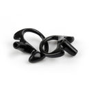 5Pair M Silicone Soft Earplug Earbud For Covert Acoustic Tube Earpiece Black