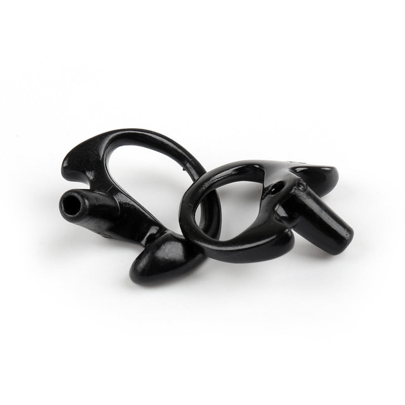 5Pair M Silicone Soft Earplug Earbud For Covert Acoustic Tube Earpiece Black