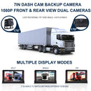 7 " Monitor DVR Driving Video Recorder with Car Charger for RV Truck Bus + Rear View Backup Camera