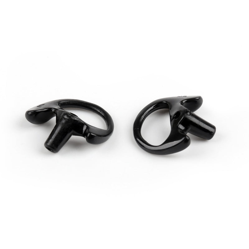 5Pair M Silicone Soft Earplug Earbud For Covert Acoustic Tube Earpiece Black