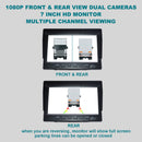 7 " Monitor DVR Driving Video Recorder for RV Truck Bus + 2Pcs Rear View Backup Camera