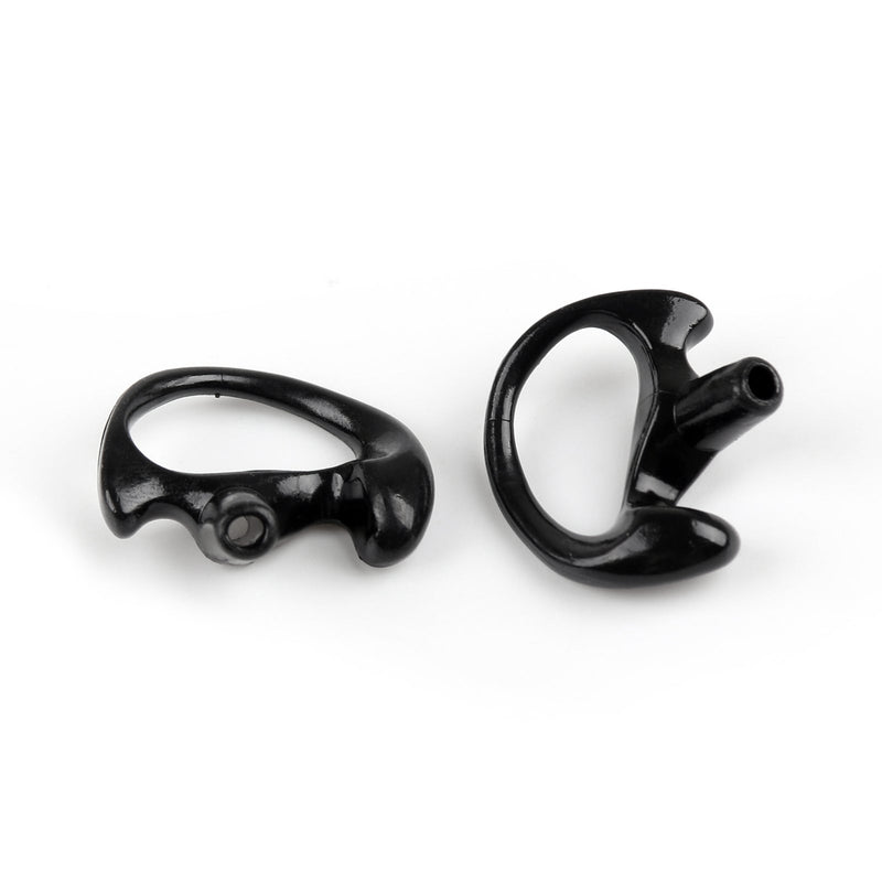 5Pair M Silicone Soft Earplug Earbud For Covert Acoustic Tube Earpiece Black