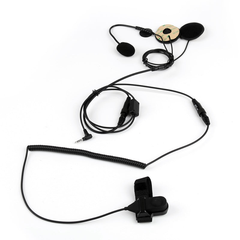 1x Helmet Tactical Motorcycle Headset PTT For Yaesu Vertex VX-3R/5R/1R/168/160