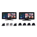 10.36 " Monitor DVR Driving Video Recorder Touch Screen GPS for RV Truck Bus + 4Pcs Rear View Backup Camera Fedex Express