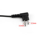 5Pcs 2Pin Ear-Hook Nylon Braided Rope Headset PTT Mic For Motorola GP88s Radio