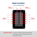6/12 Way Blade Fuse Box Block Holder ATO ATC for Car Marine Boat RV Waterproof Generic