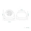 Waterproof 12 LED IR Night Vision Car rear view Reversing Parking Backup Camera For 12V 24V Bus Truck RV