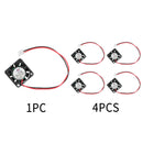 Brushless DC Cooling Blower Fan 12V 0.12A 2507S 25x25x7mm Sleeve 2 Pin Wire