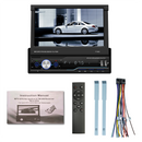 7" Telescopic Screen Stereo Radio BT FM Car MP5 Player Remote Control + Camera