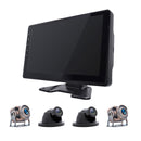 10.1" Monitor DVR Driving Video Recorder Touch Screen for RV Truck Bus + 4Pcs Rear View Backup Camera Fedex Express