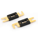 2Pcs Fuse 100A AMP ANL Type Gold Plated Blade Fuses For Auto Car Stereo Audio