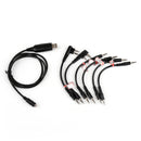 1Pc 6 in 1 USB Programming Cable For Motorola HYT ICOM BAOFENG KENWOOD YAESU+CD