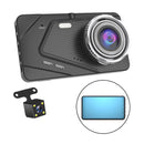 Dual Lens Car DVR Dash Cam HD 1080P 4" IPS Screen Front Rear Camera Night Vision