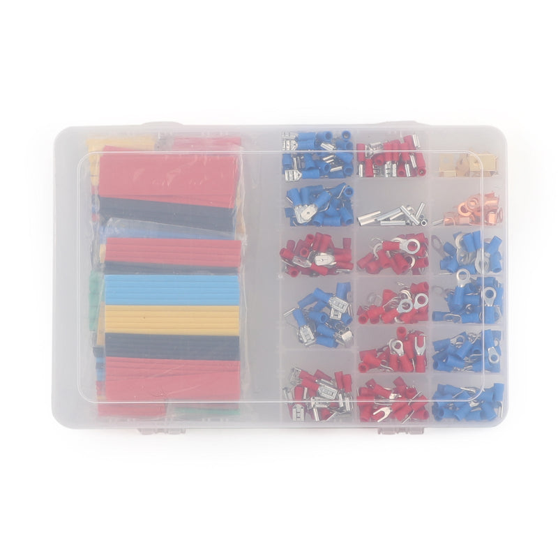 678PCS Insulated Electrical Wire Butt Connector Crimp Spade Auto Car Terminal Kit