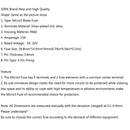 5Pcs Micro3 Fuse Automotive ATL 115A 3 Prong Micro Blade Fuse For Ford Focus