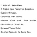 5x Big Size Multi-Function Nylon Case Holder For Motorola GP340 GP328 GP68 GP88