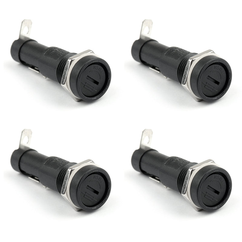 SCI R3-9A Panel Mount Chassis Fuse Holder For 6x30mm Glass Fuses 15A 250V