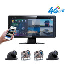 10.36 " Monitor DVR Driving Video Recorder Touch Screen GPS for RV Truck Bus + 4Pcs Rear View Backup Camera Fedex Express