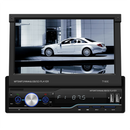 7" Telescopic Screen Stereo Radio BT FM Car MP5 Player Remote Control + Camera