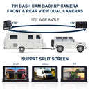 7 " Monitor DVR Driving Video Recorder with Car Charger for RV Truck Bus + Rear View Backup Camera