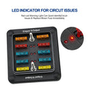 6/12 Way Blade Fuse Box Block Holder ATO ATC for Car Marine Boat RV Waterproof Generic