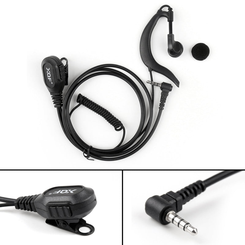 1x Earpiece Earphone PTT Mic For Yaesu Vertex Radio VX-160 VX-351/3R FT50R/60R