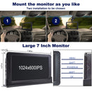 7 " Monitor DVR Driving Video Recorder with Car Charger for RV Truck Bus + Rear View Backup Camera